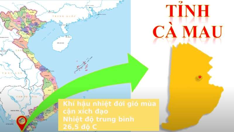 Đặc điểm khí hậu Cà Mau: Mưa nhiều và không quá nóng với 2 mùa rõ rệt